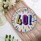 8 Count 40th Birthday Burst Paper Dessert Plates 7 Inch Disposable Party Supplies Anniversary